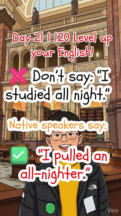 Pull an all-nighter